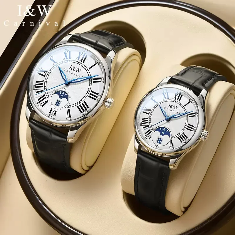 Reloj Hombre KARNEVAL pánske Luxusné Mechanické Obchodné Sledujte Fashion Automatické Hodinky Pre Mužov Sapphire Nepremokavé Svetelný 2023
