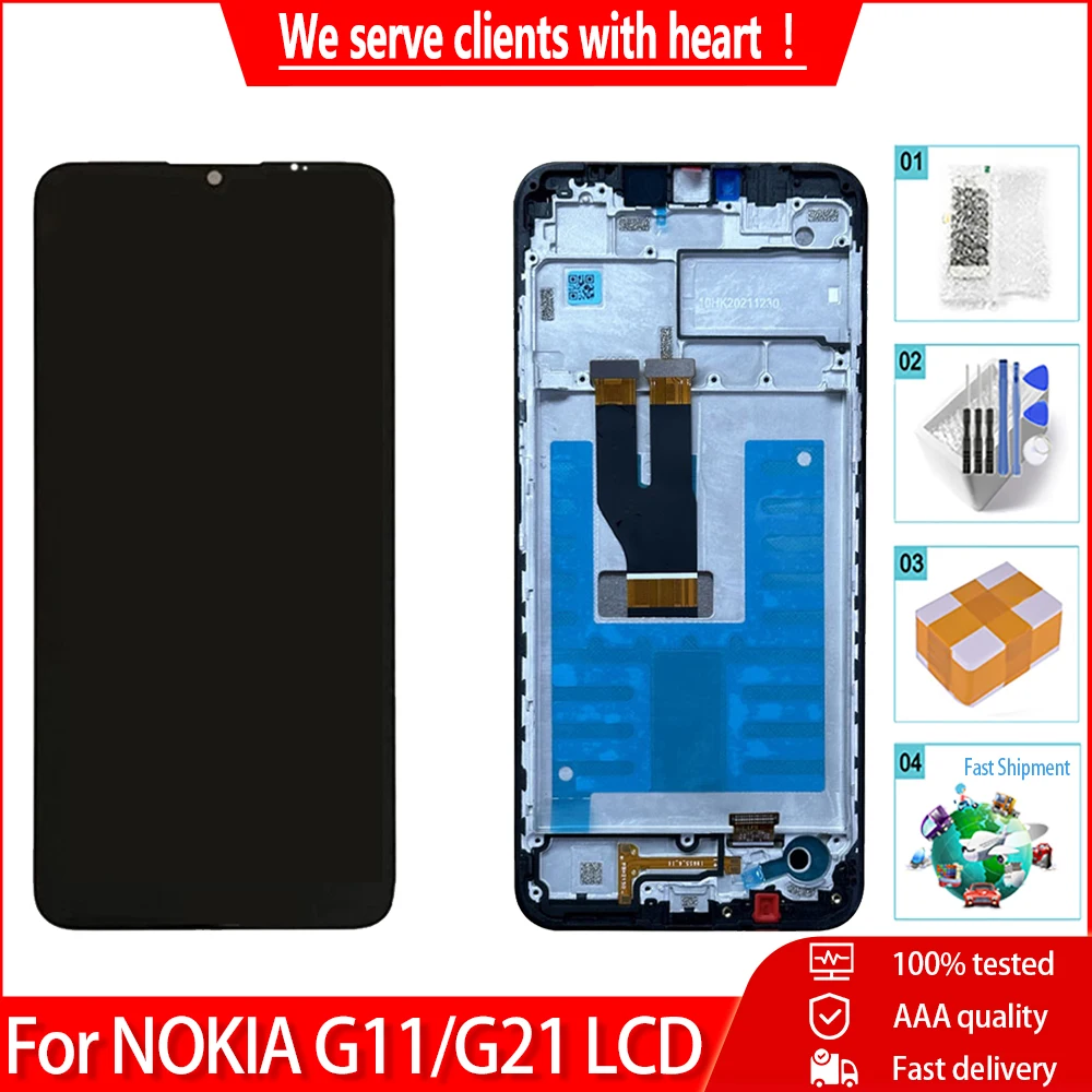 Pôvodný Pre Nokia G21 TA-1418 TA-1477 TA-1415 LCD Displej Pre Nokia G11 TA-1401 Dotykový LCD Displej Digitalizátorom. Montáž Náhradné