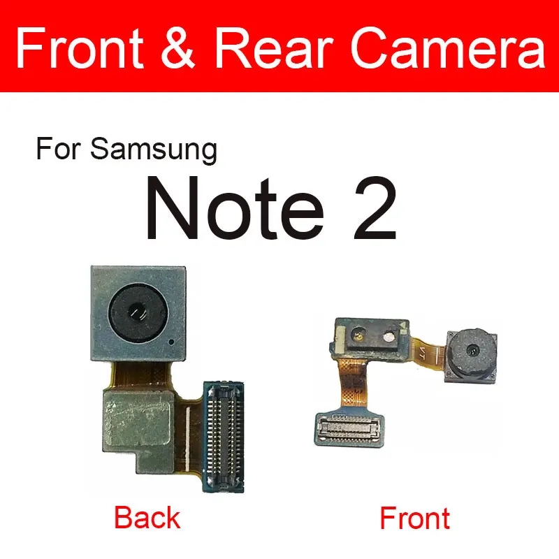 Čelom Malá Kamera Modul Flex Kábel Pre Samsung Galaxy Note 2 Pozn.2 Malé Späť Zadný Fotoaparát Nahradenie Opravy Dielov