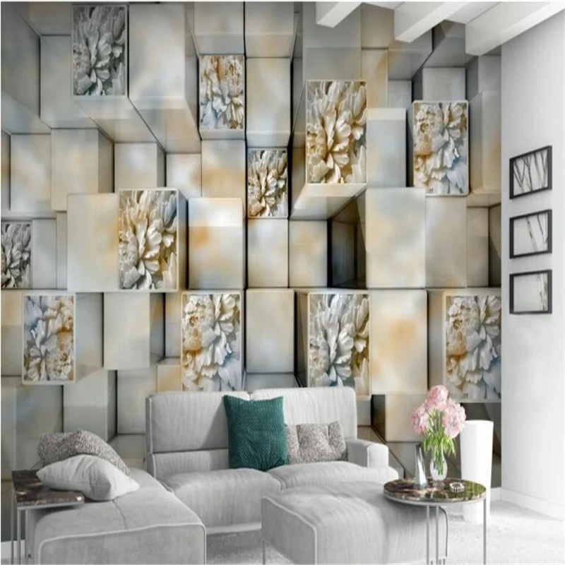 beibehang Vlastné rozsiahle tapety HD krásne 3D solid mramorový reliéf nástenná maľba, TV joj, samolepky na stenu abstraktných de parede 3d